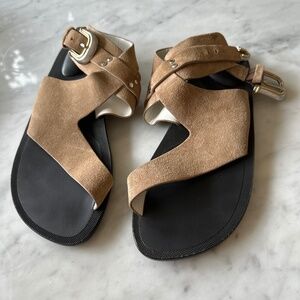 RAG & BONE tan Suede Gladiator Sandals Size 41